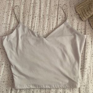 cropped vneck